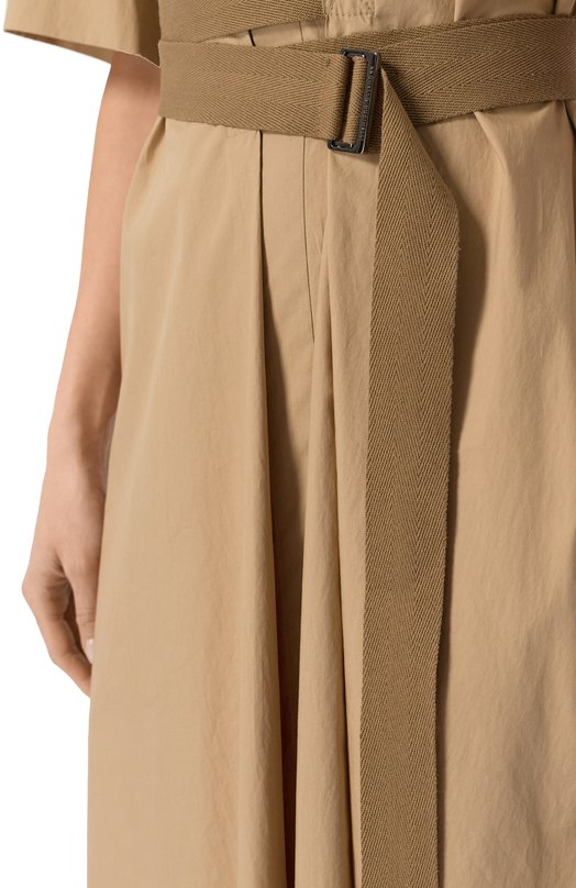 Хлопковое платье Brunello Cucinelli M0H93A5306 Бежевый  M0H93A5306 Фото 5