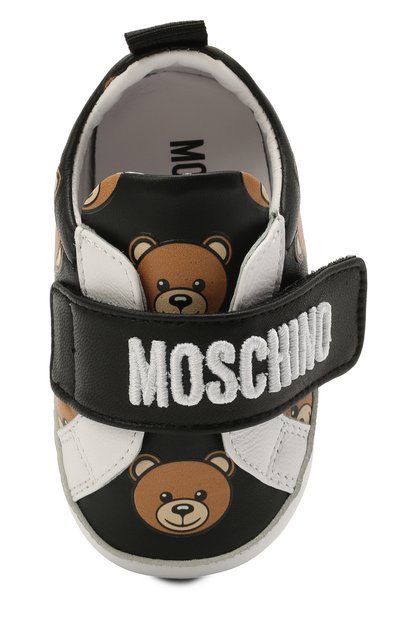 Кожаные кеды MOSCHINO, арт. 68712/GL0V./GL0VE/GL0VE/GL0VE/15-21, фото 4
