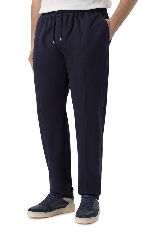 Брюки из хлопка и кашемира Cortigiani 3AF601 Синий  3AF601 Фото 3