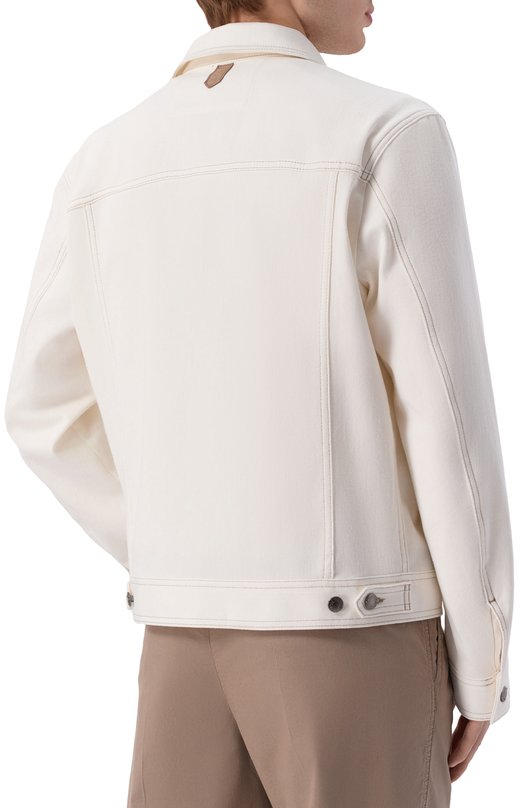 Джинсовая куртка Canali 041083/PD01637 Белый  041083/PD01637 Фото 4