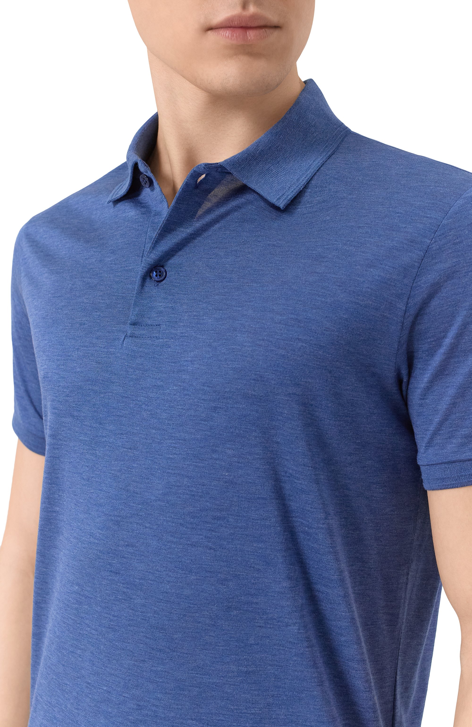 Поло из шелка и хлопка PAUL&SHARK, арт. 25411208, фото 5