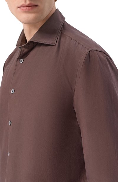 Рубашка из шелка и хлопка CANALI, арт. CSL7065/GM03656, фото 5