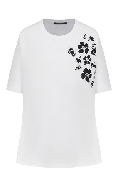 Хлопковая футболка MARINA RINALDI, арт. P0MP0SA, фото 1