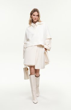 Женская сумка le bambola JACQUEMUS кремового цвета, арт. 24H243BA389 | Фото 9 (Ремень/цепочка: На ремешке; Материал: Натуральная кожа; Размер: small)
