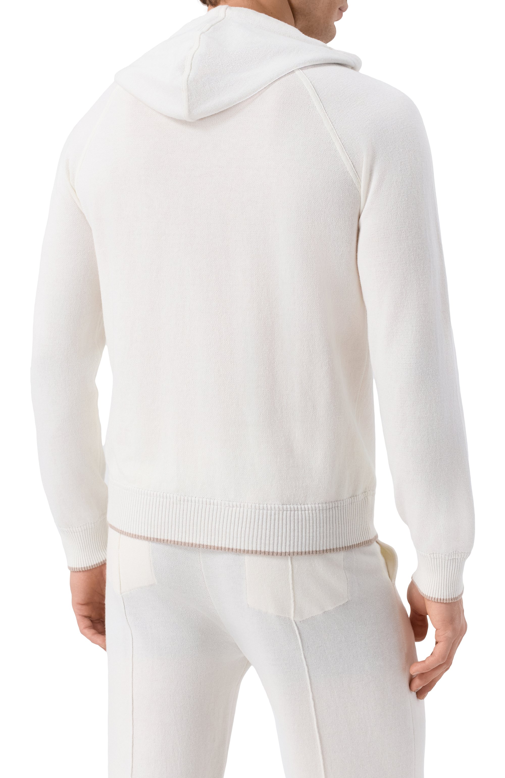 Кардиган из хлопка и кашемира GRAN SASSO белого цвета по цене 49950 руб., арт. 57190/23202, фото 4 Кардиган из хлопка и кашемира GRAN SASSO, арт. 57190/23202, фото 4