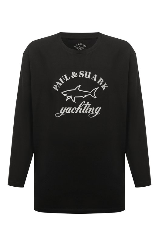 

Хлопковый лонгслив Paul&Shark, Чёрный