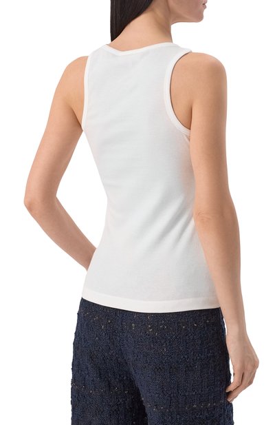 Хлопковая майка GANNI, арт. T3897/3675, фото 4