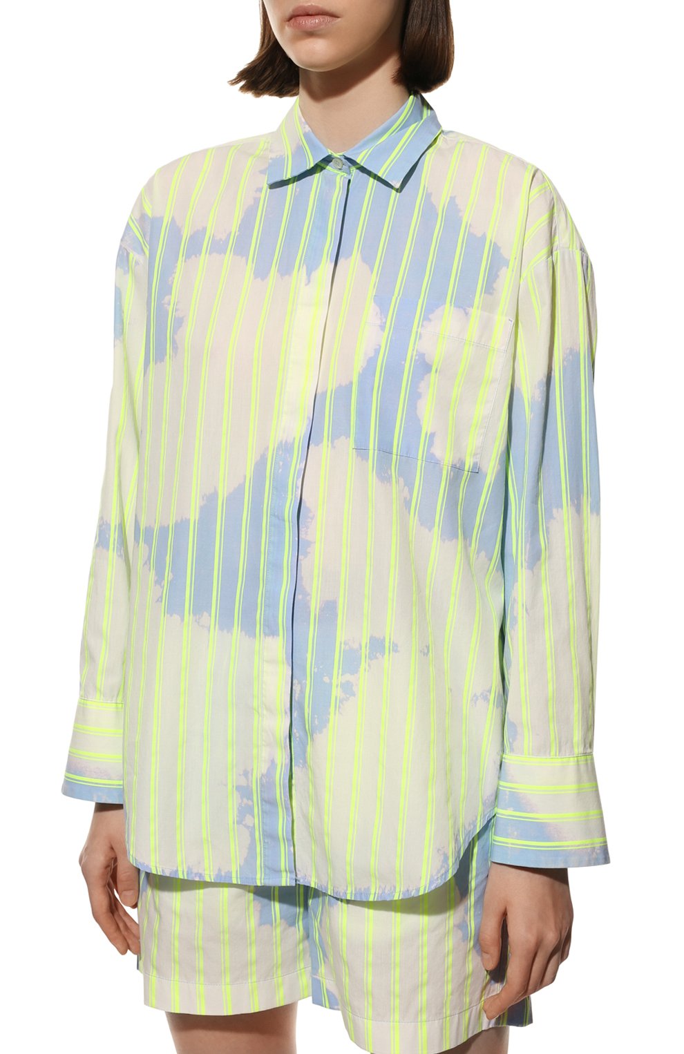 Хлопковая рубашка MSGM, арт. 3241MDE10L 227005, фото 3