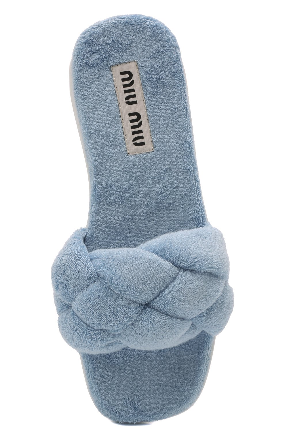 Текстильные шлепанцы MIU MIU, арт. 5XX543-H39-F0076-005, фото 6