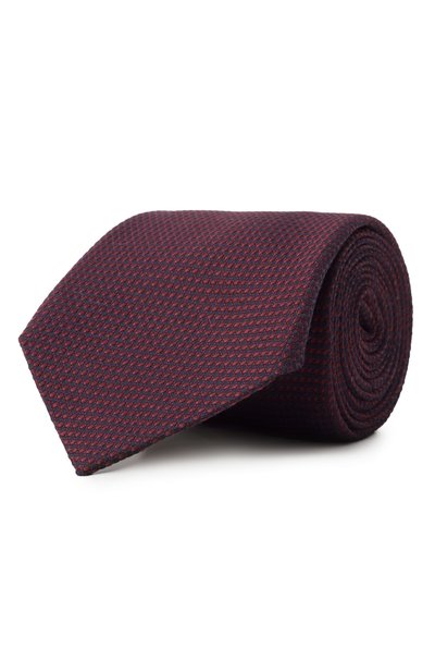 Мужской галстук из шелка и хлопка CANALI, арт. 18/HJ04180