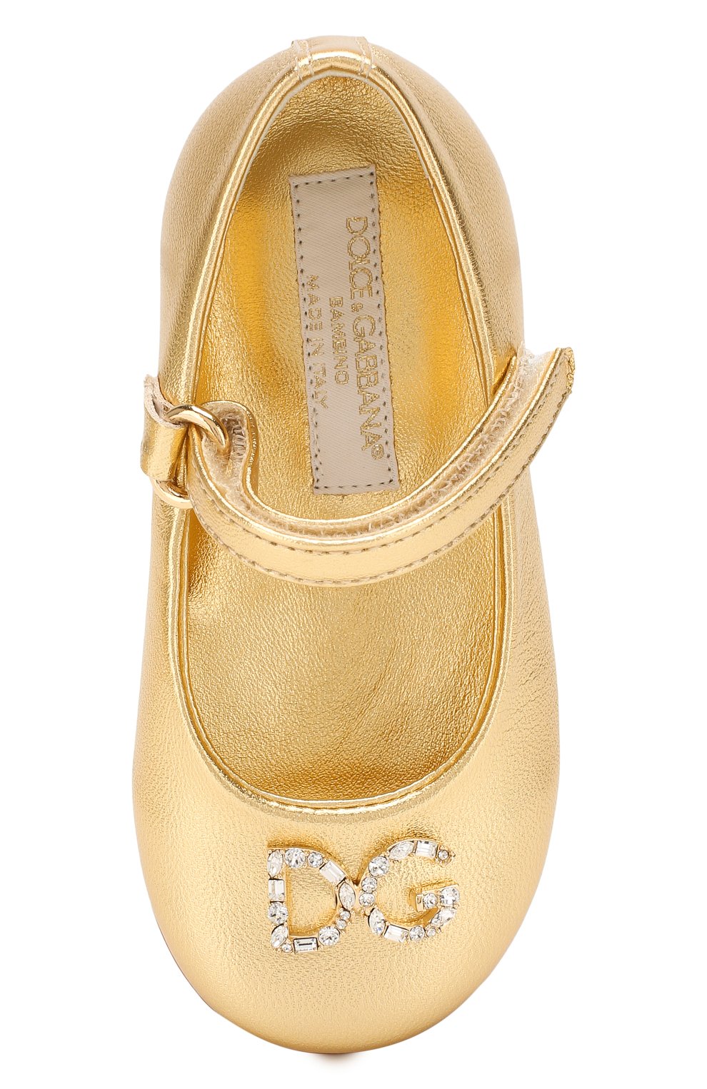 Кожаные балетки DOLCE & GABBANA, арт. D20057/A6C66/19-28, фото 4