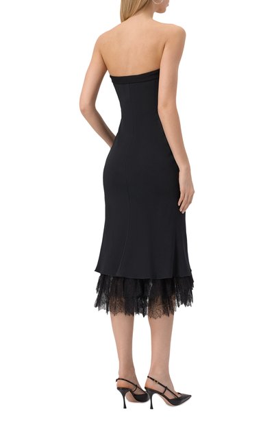 Платье ALESSANDRA RICH черного цвета по цене 369000 руб., арт. FABX3981-F4504, фото 4 Платье ALESSANDRA RICH, арт. FABX3981-F4504, фото 4