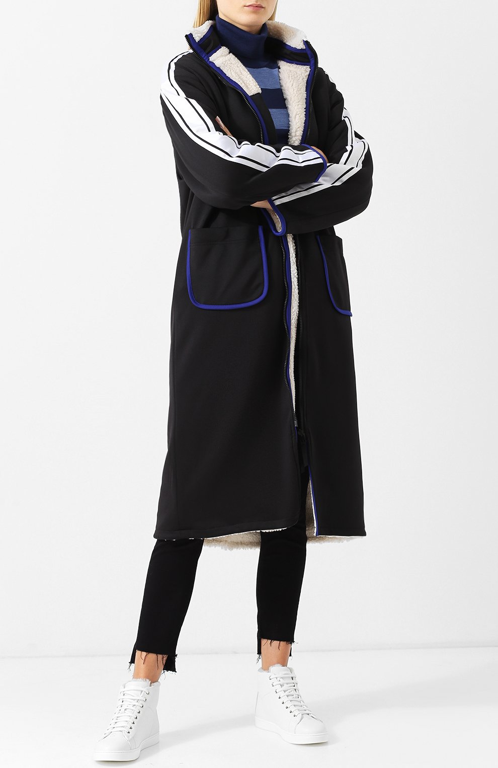 Высокие кожаные кеды peter с меховой подкладкой GIANVITO ROSSI, арт. S20386.W1WHT.B0XBIAN, фото 2