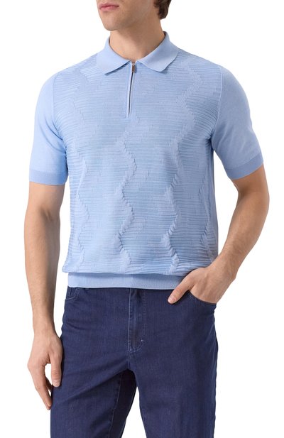 Поло из шелка и хлопка ZILLI, арт. KZP002M0142VTNW00_62-64, фото 3