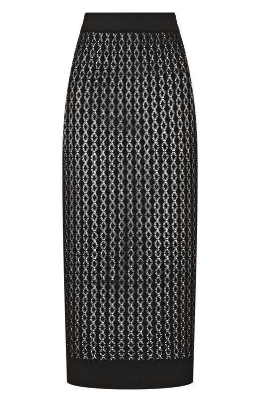 Юбка из вискозы Saint Laurent 806962/Y76VX Чёрный 806962/Y76VX