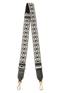 Женские ремень для сумки nastro jacquard COCCINELLE черно-белого цвета, арт. E3 M20 68 05 01 | Фото 1 (Кросс-КТ: ремень-сумка; Материал: Текстиль; Нос: Не проставлено; Материал сплава: Проставлено)