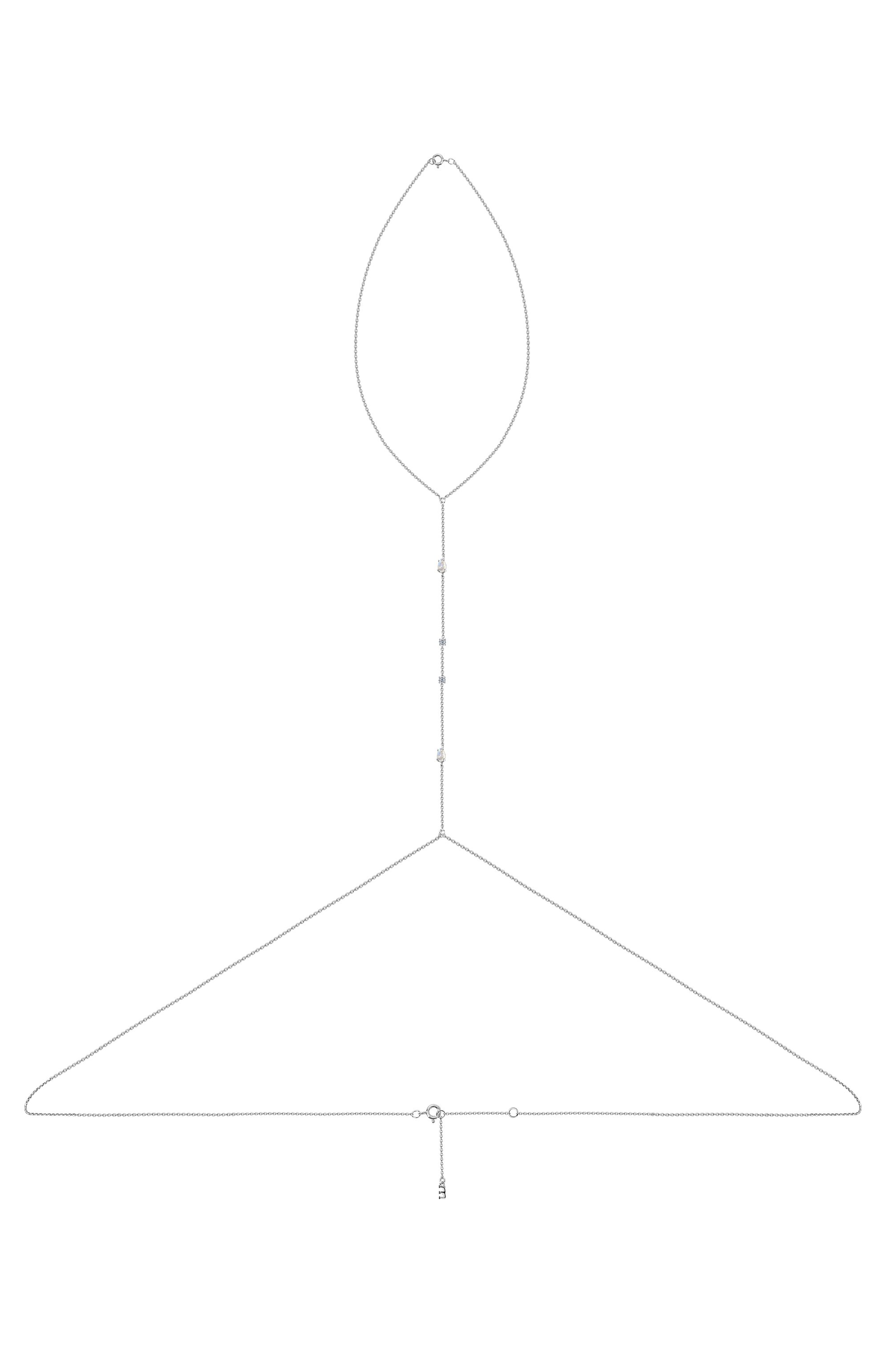 Колье-цепочка water с лунными камням MOONKA, арт. wt-bc-mns, фото 1