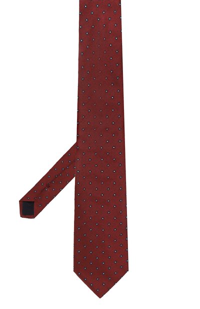 Шелковый галстук CORNELIANI бордового цвета по цене 19800 руб., арт. 94U302-9420309, фото 3 Шелковый галстук CORNELIANI, арт. 94U302-9420309, фото 3