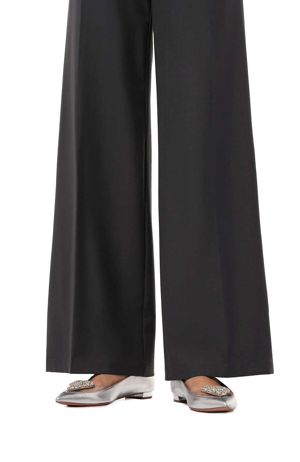 Кожаные балетки love me AQUAZZURA, арт. LVMFLAA0-NLP-CCC, фото 3