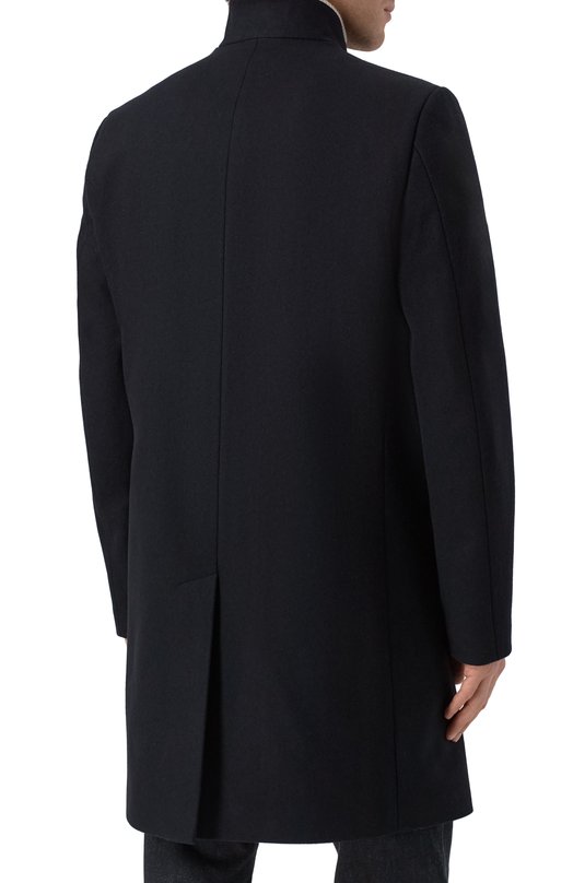 Шерстяное пальто HUGO 50546551 Чёрный  50546551 Фото 4