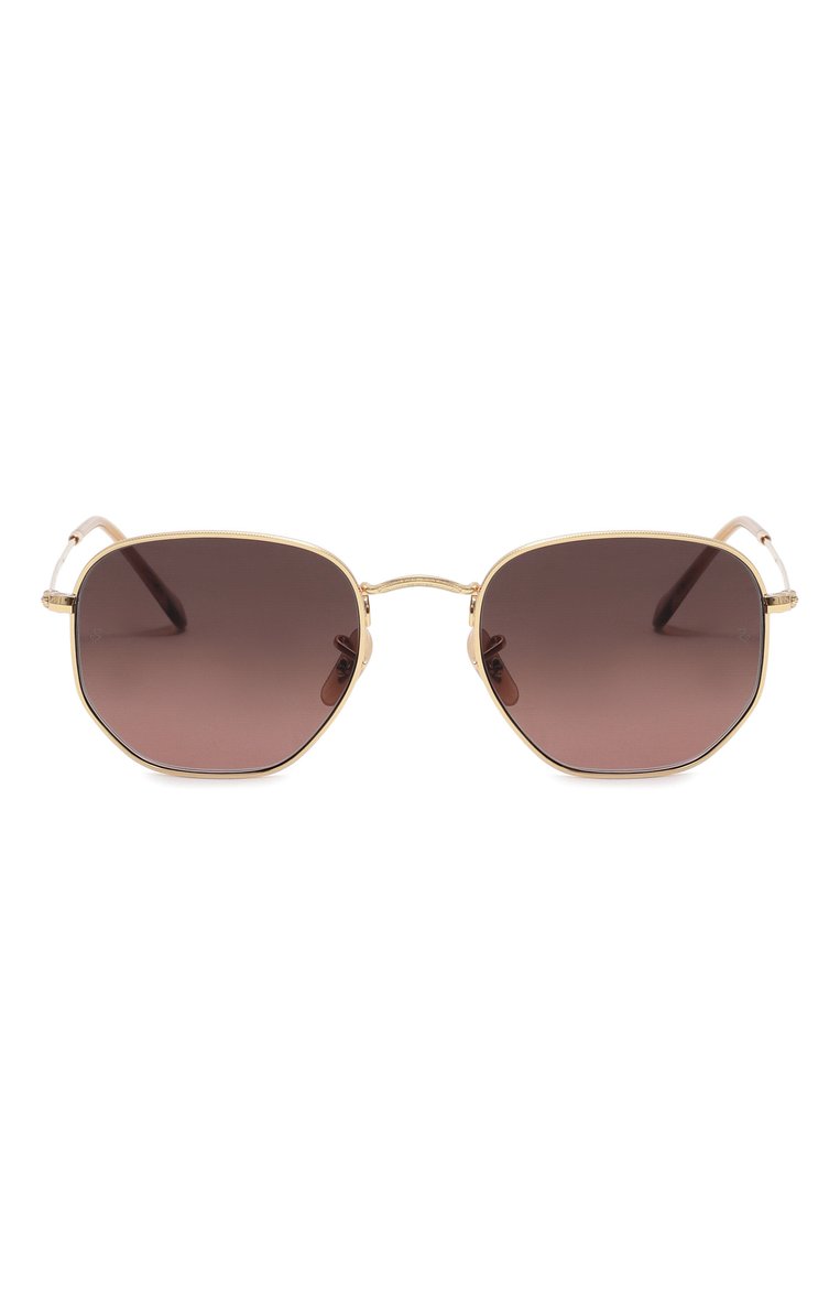 Женские солнцезащитные очки RAY-BAN коричневого цвета, арт. 3548N-912443 | Фото 4 (Тип очков: С/з; Материал: Металл; Кросс-КТ: С/з-унисекс; Очки форма: Квадратные; Оптика Гендер: оптика-унисекс)