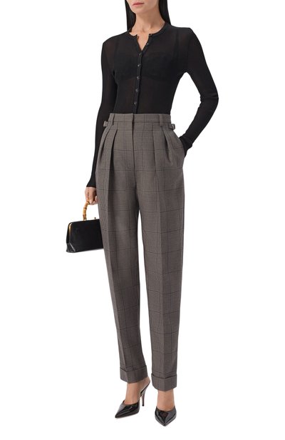 Шерстяные брюки MUGLER, арт. 26F1PA05491040, фото 2