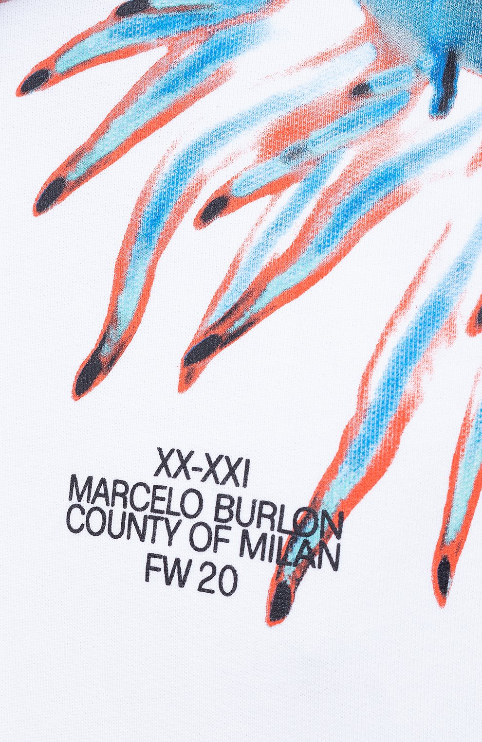 Хлопковое худи MARCELO BURLON, арт. CMBB007F20FLE010, фото 5