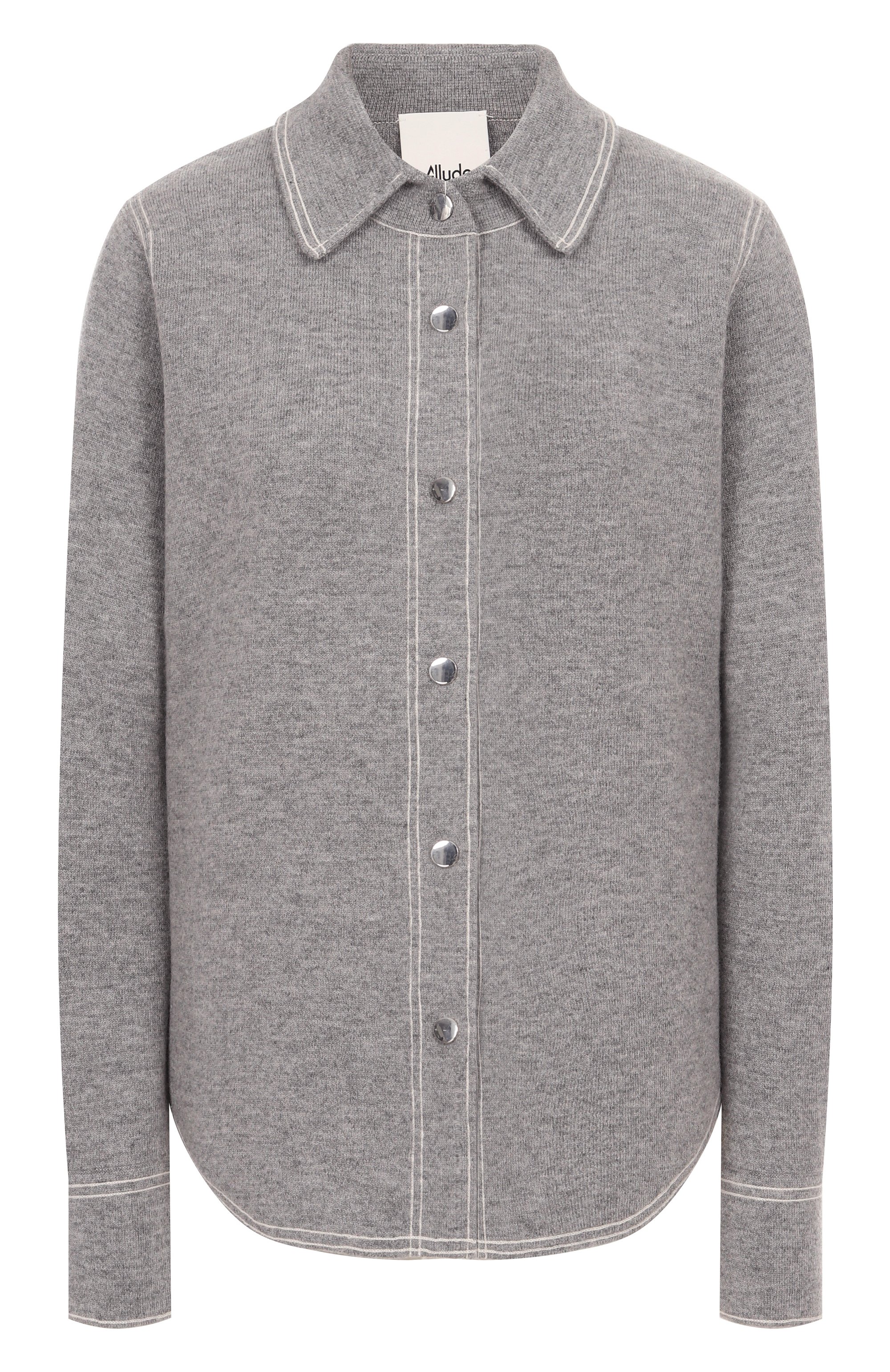 Рубашка из шерсти и кашемира ALLUDE, арт. 255/17711, фото 1