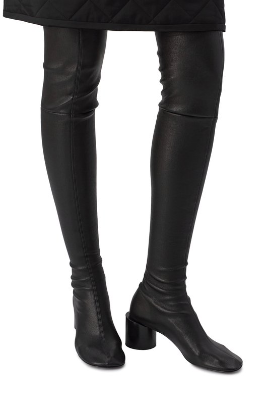 Кожаные ботфорты Jil Sander J16WW0065/P1758 Чёрный  J16WW0065/P1758 Фото 2