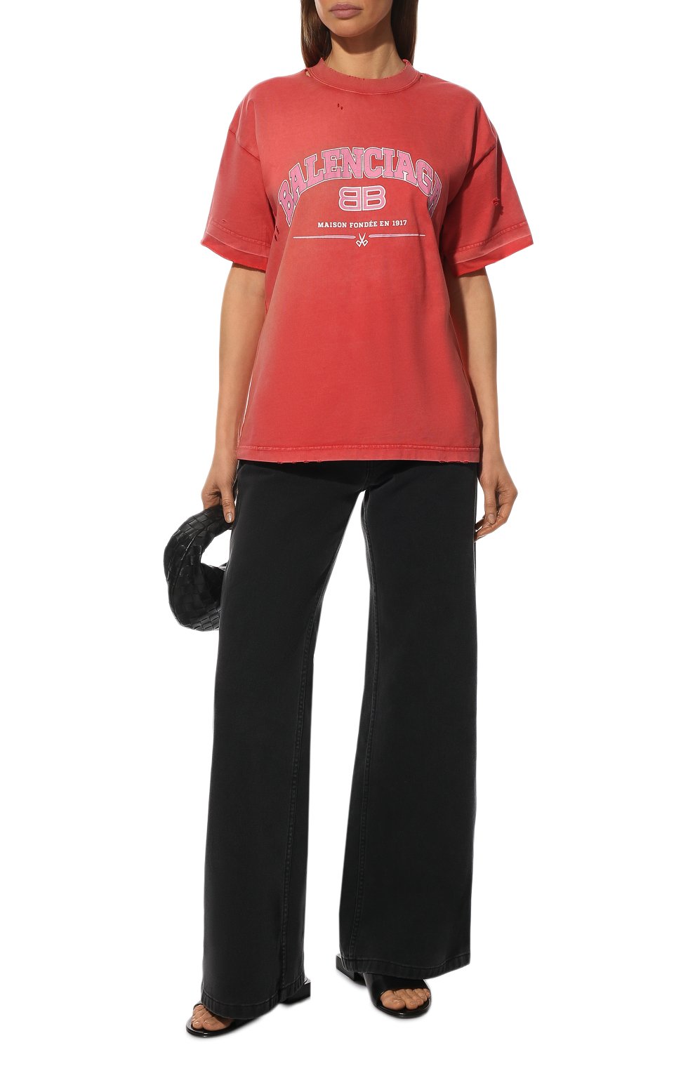 Хлопковая футболка BALENCIAGA, арт. 612965/TLVJ1, фото 2
