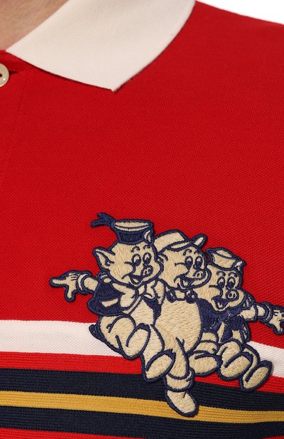 Хлопковое поло GUCCI, арт. 545718 XJAG0, фото 5