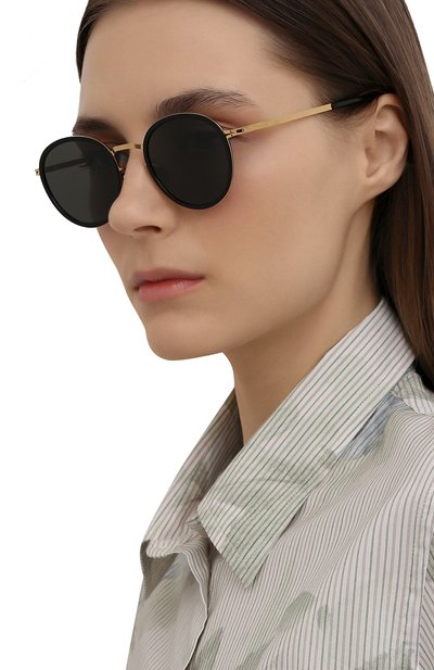 Солнцезащитные очки MYKITA, арт. TUVA/GL0SSYG0LD/BLACK/DARKGREY S0LID 945, фото 2