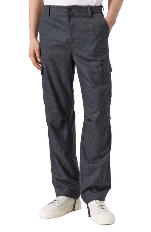 Шерстяные брюки-карго Dolce & Gabbana GP03LT/FU21Q Серый  GP03LT/FU21Q Фото 3