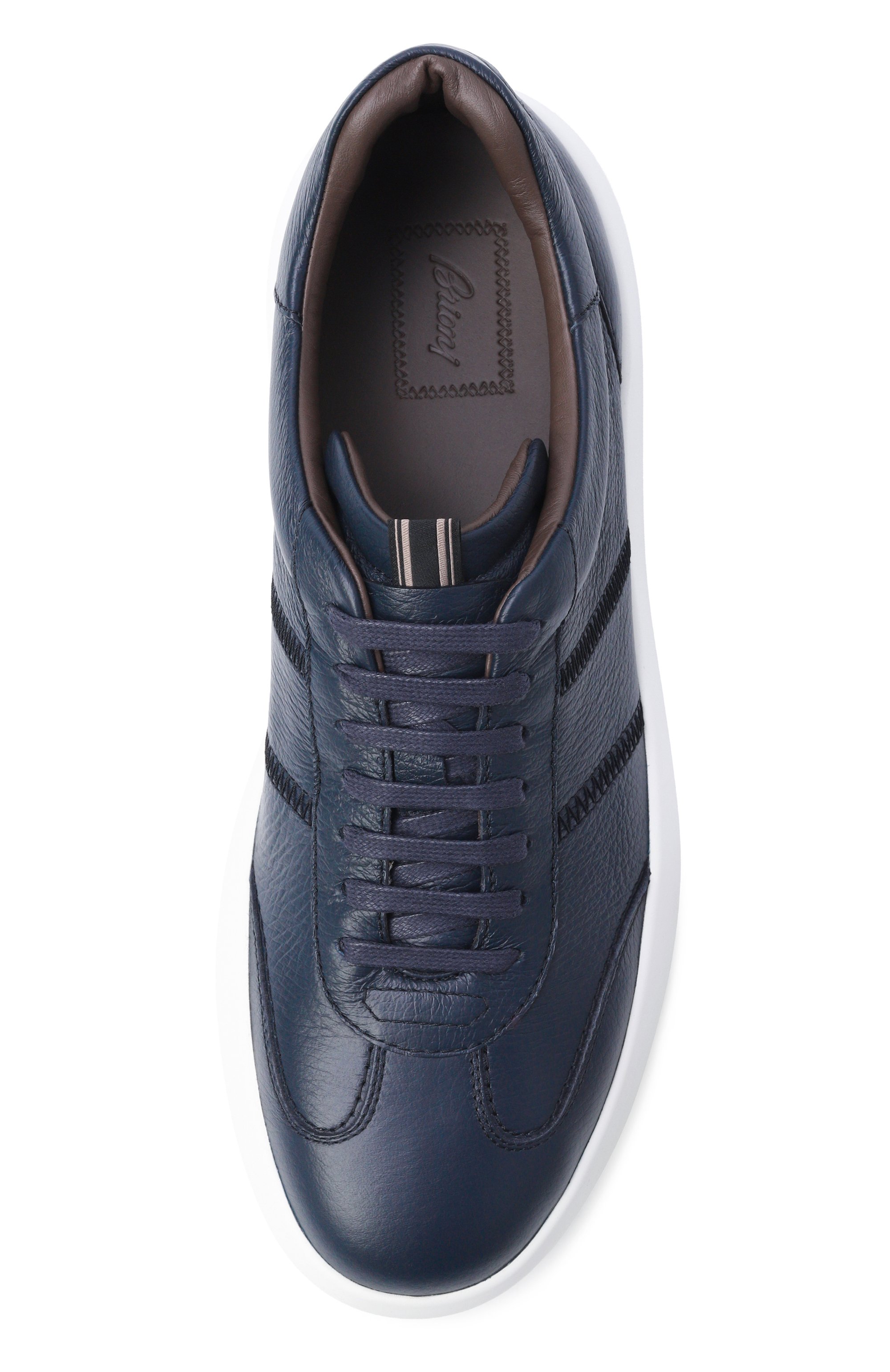 Кожаные кеды olympia BRIONI, арт. QHLW0L/P7731, фото 5