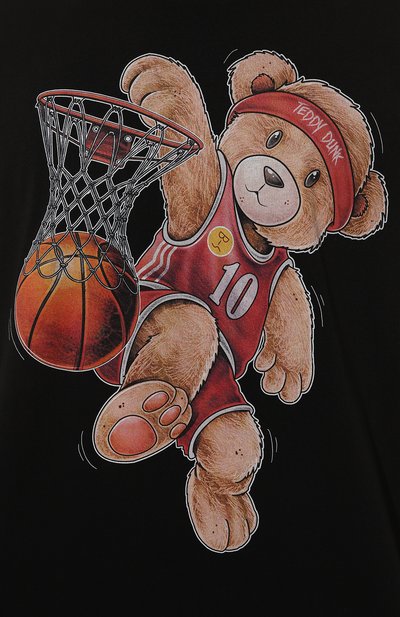 Хлопковая футболка BISIBIGLIO, арт. TEDDY DUNK SLUM, фото 5