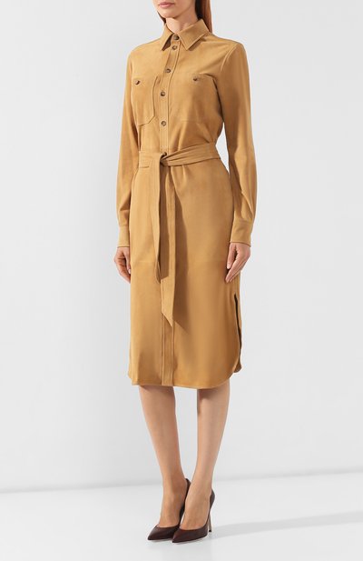 Замшевое платье POLO RALPH LAUREN, арт. 211753204, фото 3