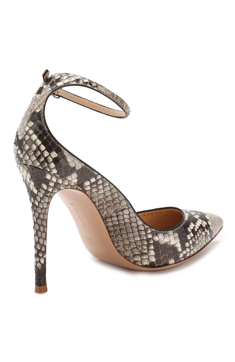 Туфли из кожи питона GIANVITO ROSSI, арт. G21737.15RIC.PITR0CC/PRET, фото 4