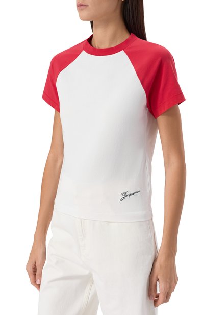 Хлопковая футболка JACQUEMUS, арт. 25E251JS205, фото 3