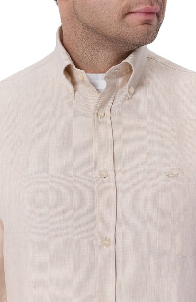 Льняная рубашка PAUL&SHARK,  арт. 26413157, фото 5