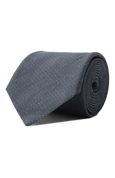 Мужской галстук из хлопка и льна CANALI, арт. 18/HJ04183