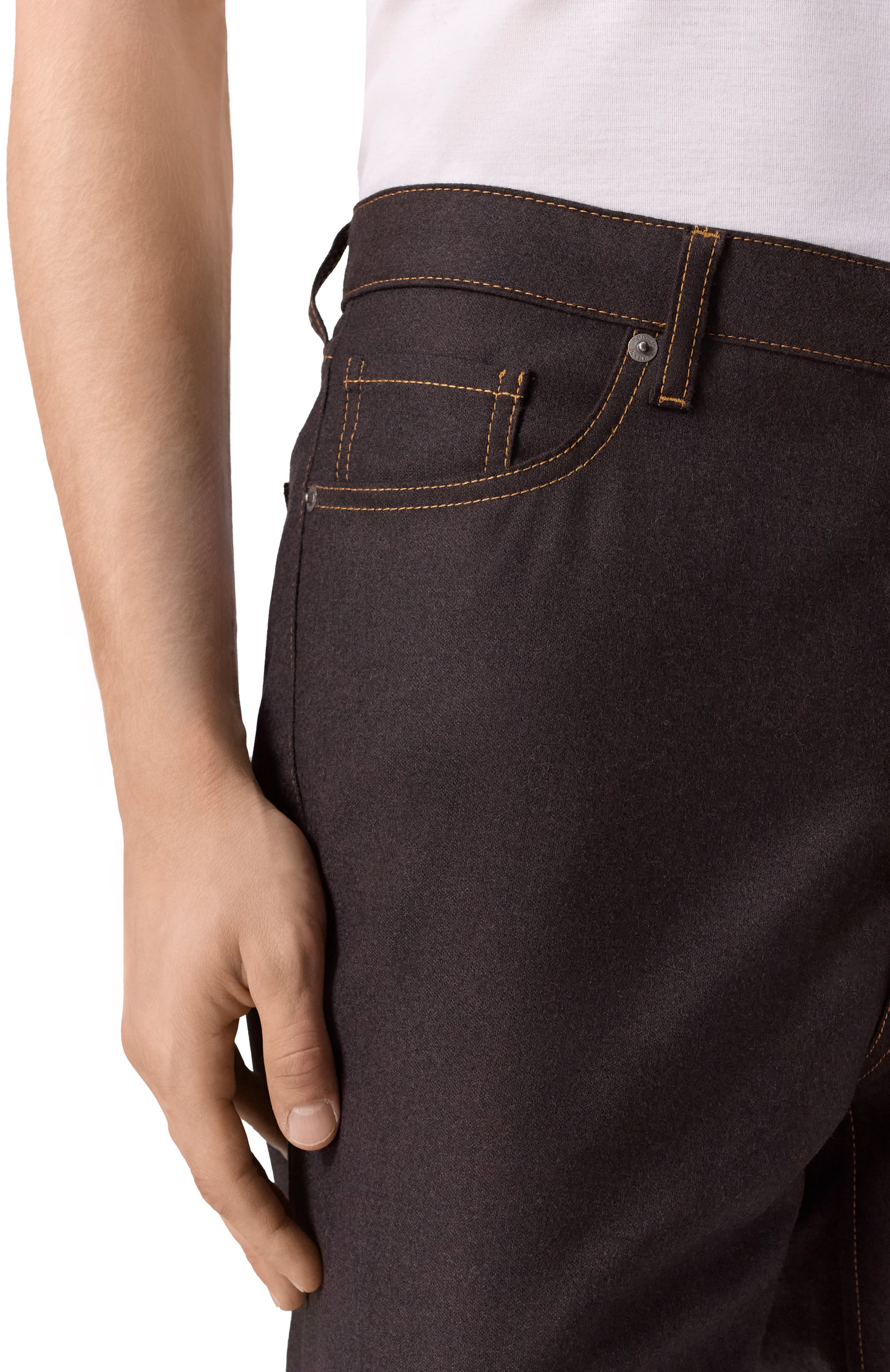 Шерстяные брюки EMPORIO ARMANI, арт. EM003490/AF19257, фото 5