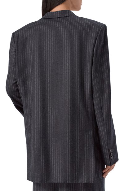 Шерстяной жакет PETAR PETROV темно-серого цвета по цене 230000 руб., арт. F25TJ9B/W00L, фото 4 Шерстяной жакет PETAR PETROV, арт. F25TJ9B/W00L, фото 4