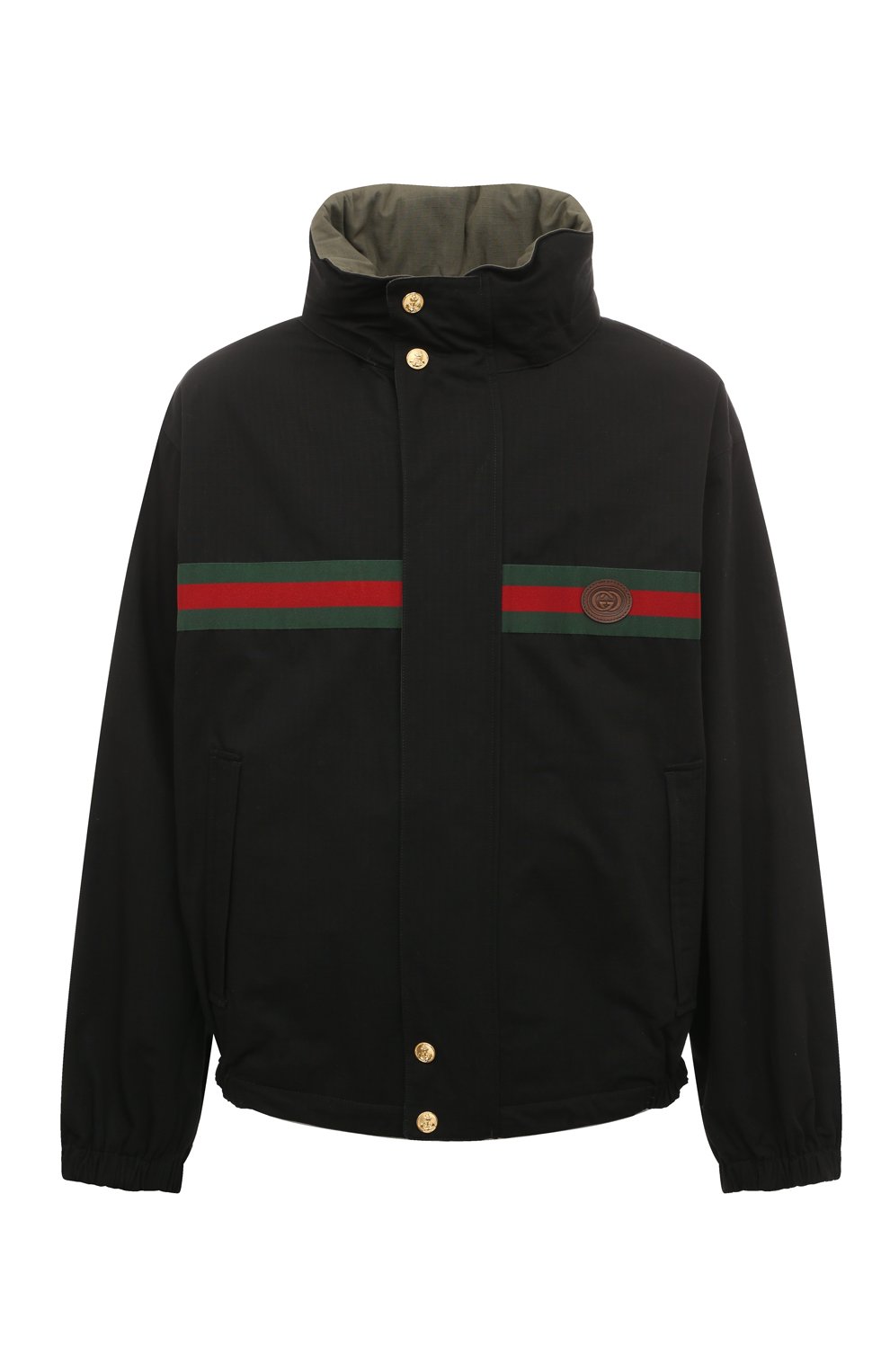 Мужская черная двусторонняя куртка GUCCI купить в интернет