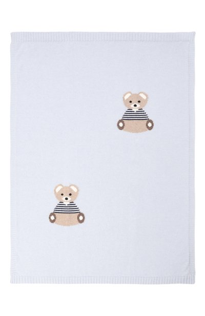 Одеяло из шерсти и кашемира BABY T голубого цвета по цене 17800 руб., арт. 25AI062C0, фото 3 Одеяло из шерсти и кашемира BABY T, арт. 25AI062C0, фото 3
