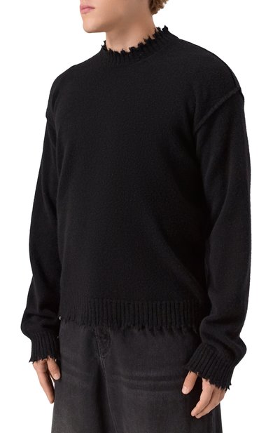 Кашемировый свитер UMA WANG черного цвета по цене 86850 руб., арт. UK7555, фото 3 Кашемировый свитер UMA WANG, арт. UK7555, фото 3