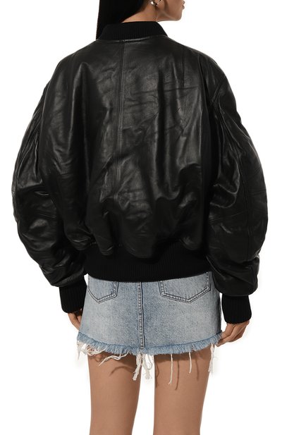 Кожаный бомбе�р THE ATTICO, арт. 231WCB04, фото 4