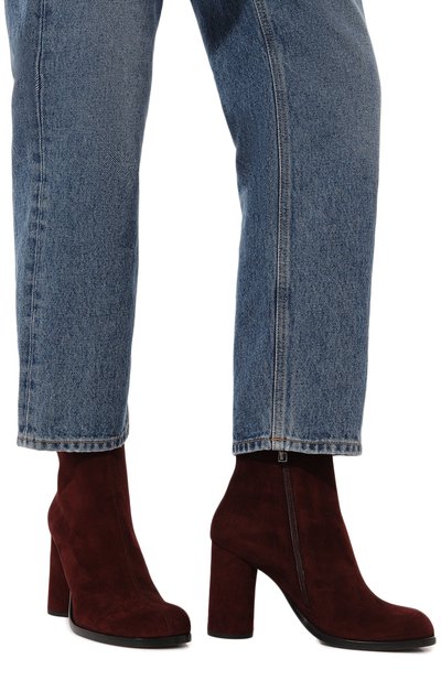Замшевые ботильоны chloe MATTIA CAPEZZANI бордового цвета по цене 51900 руб., арт. W186/CAM0SCI0, фото 3 Замшевые ботильоны chloe MATTIA CAPEZZANI, арт. W186/CAM0SCI0, фото 3