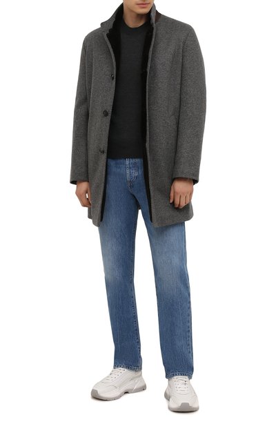 Кашемировое пальто с меховой подкладкой ANDREA CAMPAGNA, арт. 21U259-JER1CNMER, фото 2