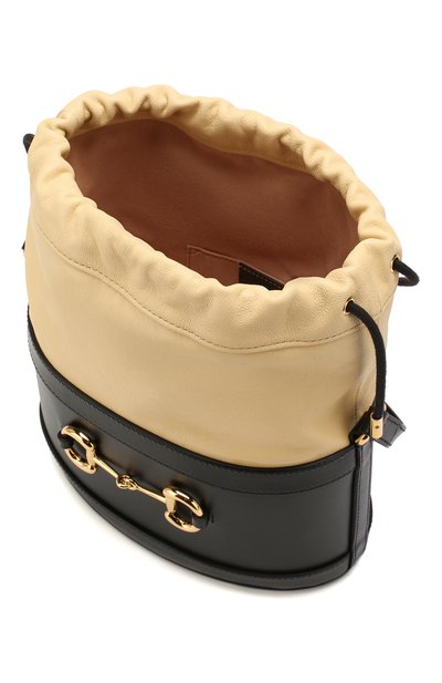 Сумка 1955 horsebit GUCCI черно-белого цвета по цене 243360 руб., арт. 602118/1DBLG, фото 4 Сумка 1955 horsebit GUCCI, арт. 602118/1DBLG, фото 4