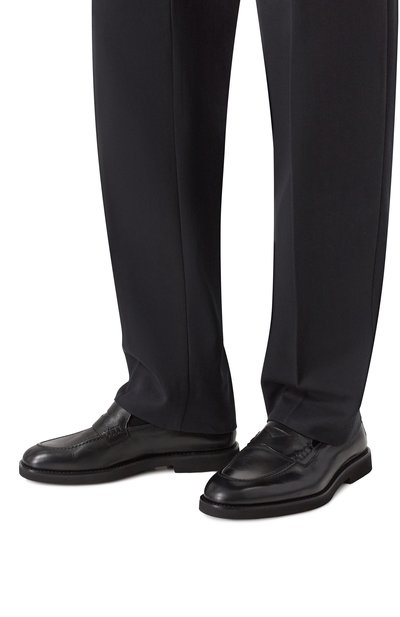 Кожаные пенни-лоферы DOUCAL'S, арт. DU3294SAL0UF188N, фото 3